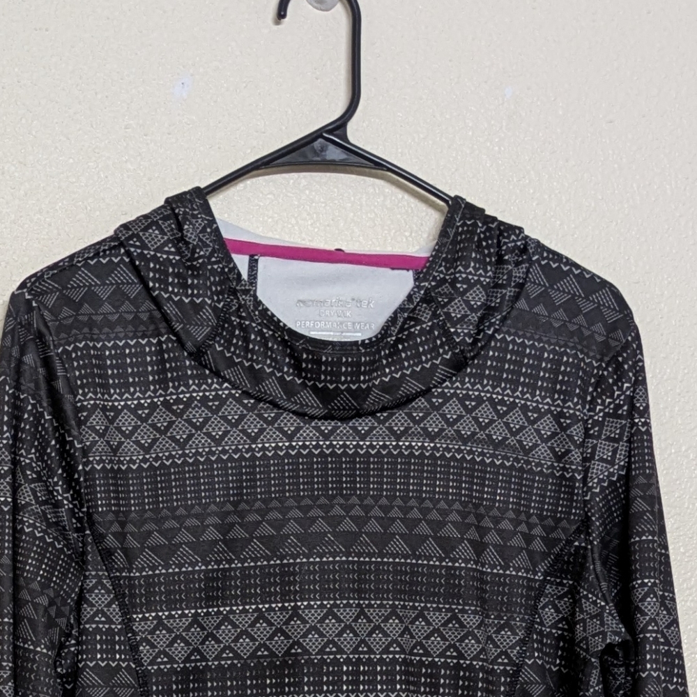 Marika Tel Dri-Wik Black Patterned Women's Hopdie Size Large - Picture 3 of 12